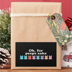 Adesivo Retangular Carnaval Religioso Cristão felz pascoa Bunny