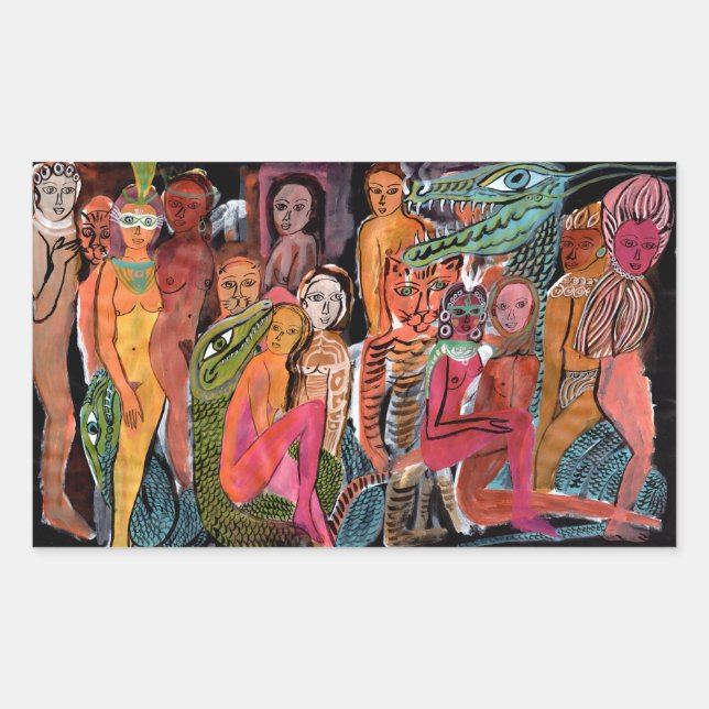 Adesivo Retangular Carnaval Tantric (Frente)