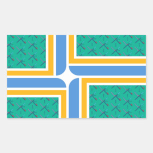 Adesivo Retangular Carpete do aeroporto PDX - Portland Sticker