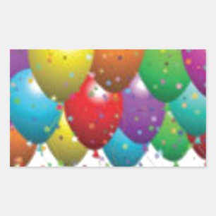 Adesivo Retangular cartão_de_aniversário_personalizado_com_balão-r11e