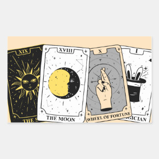 Adesivo Retangular Cartão de Tarot