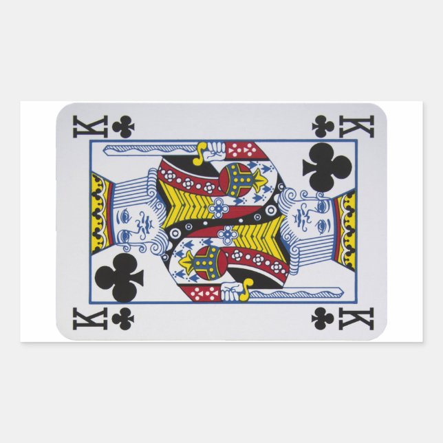 Adesivo Retangular Cartonagens de Reprodução do King Clovers (Clubs) (Frente)