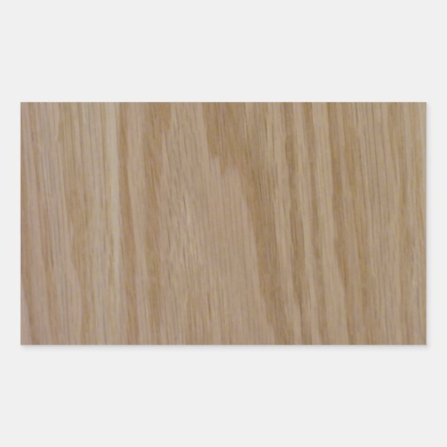 Adesivo Retangular Carvalho Natural (impressão de Foto) (Frente)