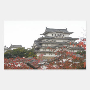 Adesivo Retangular Castelo de viagem Himeji