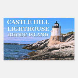 Adesivo Retangular Castelo Hill Lighthouse, Rhode Island