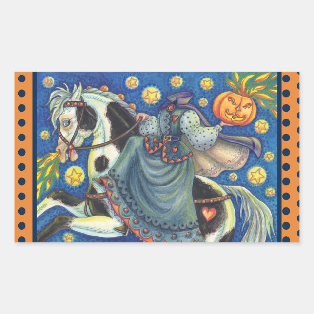 Adesivo Retangular CAVALHEIRA SEM CABEÇA, SIDESADDDKERS SHEET Rec (Frente)