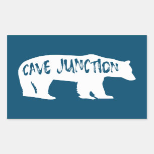 Adesivo Retangular Cave Junction Oregon Bear
