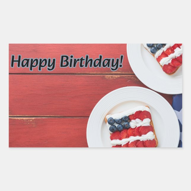 Adesivo Retangular Celebração Patriótica (Frente)