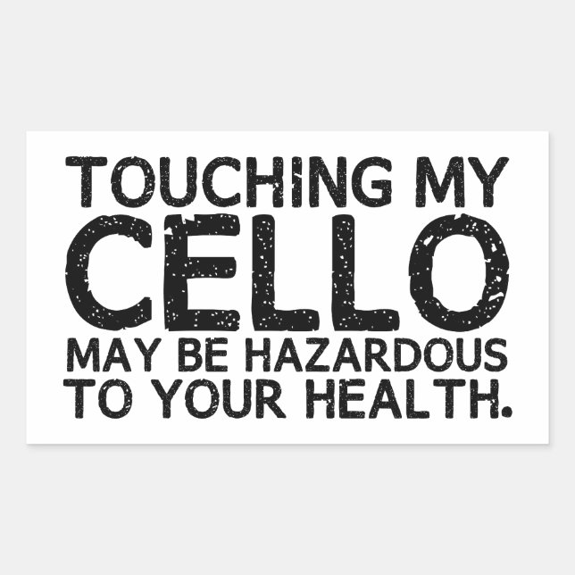 Adesivo Retangular Cello Hazard (Frente)