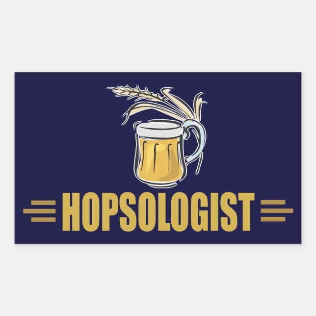 Adesivo Retangular Cerveja Engraçada (Frente)