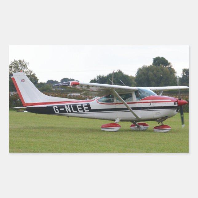 Adesivo Retangular Cessna 182Q (Frente)