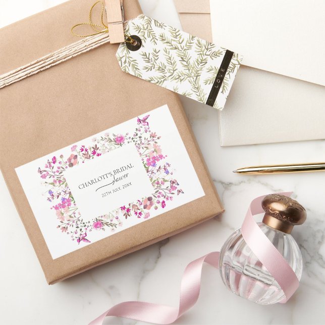 Adesivo Retangular Chá de panela Clássico de Aquarela (Criador carregado)