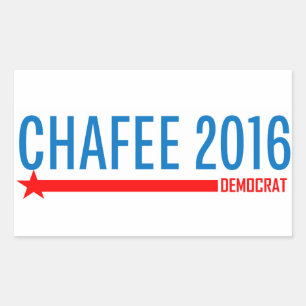 Adesivo Retangular Chafee para o presidente 2016