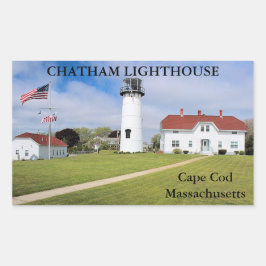 Adesivo Retangular Chatham Lighthouse, Cabo Cod Massachusetts