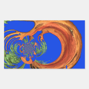 Adesivo Retangular Chic Round Hakuna Matata Marinho Blue coleção