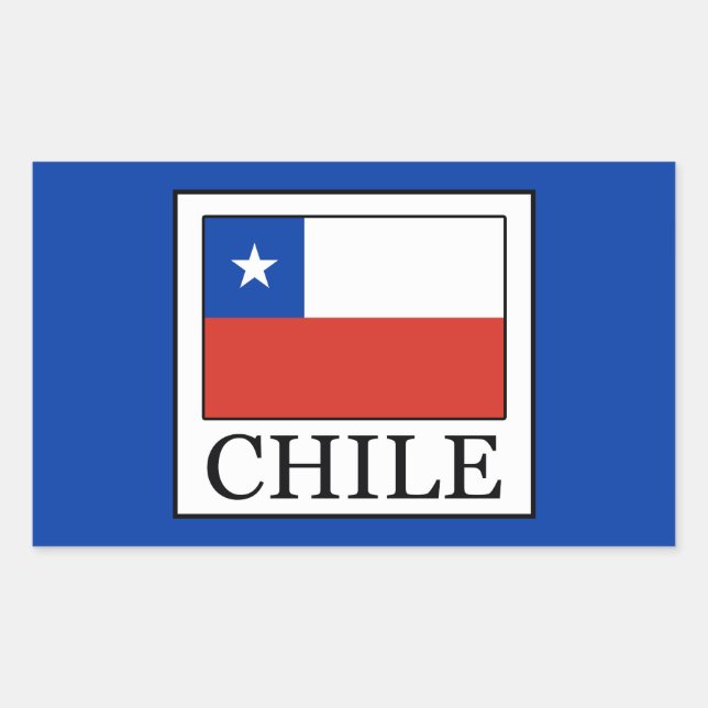 Adesivo Retangular Chile (Frente)