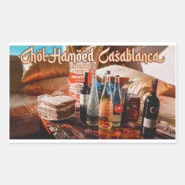 Adesivo Retangular Chol Hamoed Pesach. Casablanca Marrocos