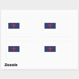 Adesivo Retangular Christian Flag