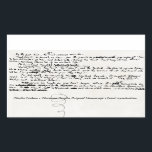 ADESIVO RETANGULAR CHRISTMAS CAROLS CHARLES DICKENE MANUSCRITO<br><div class="desc">CAROL DE NATAL NA ÚLTIMA PÁGINA REPRODUÇÃO MANUSCRITA. UM PRESENTE PARA INTELECTUAIS,  NERD,  AMANTES DE LIVROS,  ENTUSIASTAS DE NATAL E CHARLES DICKENS FANS...  E O RESTO DAS PESSOAS;) MOSTRA CHARLES DICKENS MANDANDO NO SEU MANUSCRITO ORIGINAL COM UM POUCO DE DÓDULO.</div>