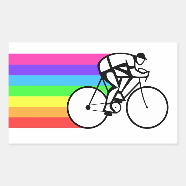 Adesivo Retangular ciclista (Frente)