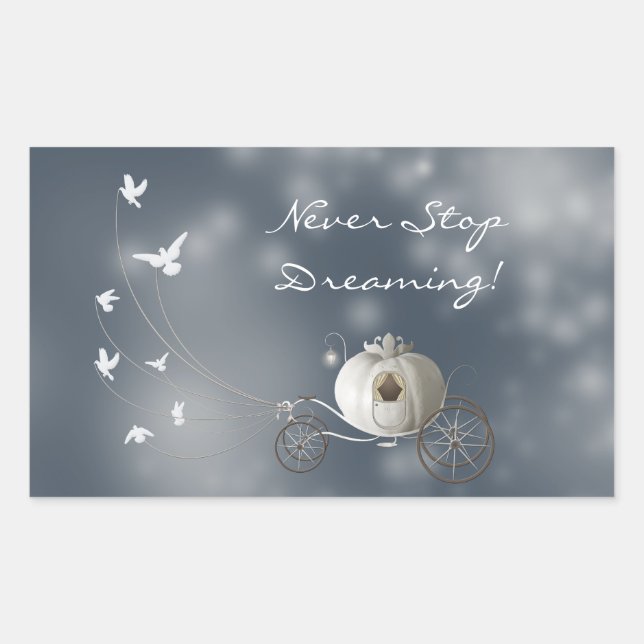 Adesivo Retangular Cinderella Pumpkin (Frente)