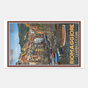 Adesivo Retangular Cinque Terre - Riomaggiore
