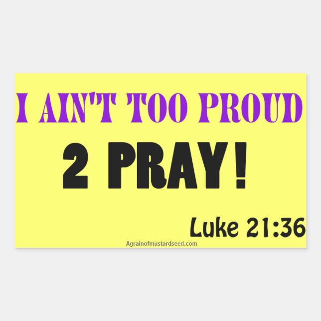 Adesivo Retangular Citações Cristãs (Frente)