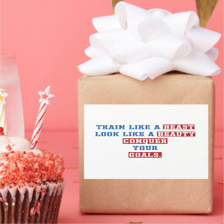 Adesivo Retangular citações de motivação do ginásio