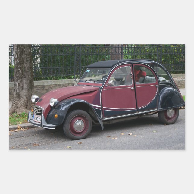 Adesivo Retangular Citroën 2 CV (Frente)
