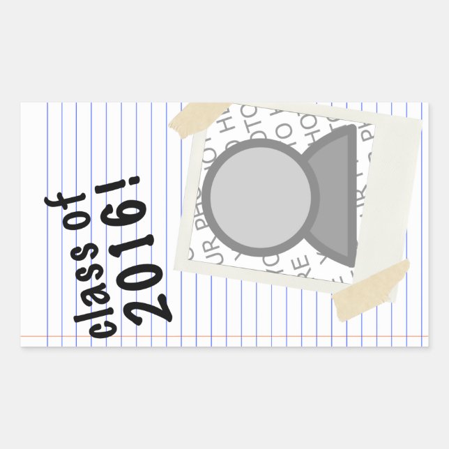 Adesivo Retangular classe de 2016 (Frente)