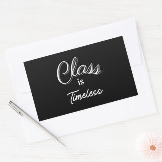 Adesivo Retangular Classe é Eterno Sticker