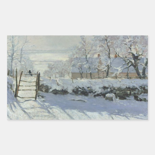 Adesivo Retangular Claude Monet - A Mídia (Frente)