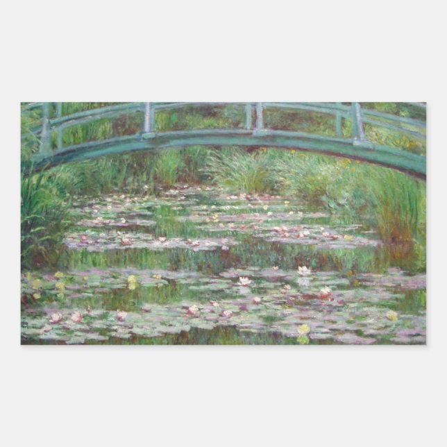 Adesivo Retangular Claude Monet - A Ponte Japonesa (Frente)