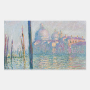 Adesivo Retangular Claude Monet Grande Canal Veneza Itália Viagem