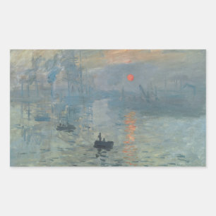 Adesivo Retangular Claude Monet Impression Sunrise Soleil Levant