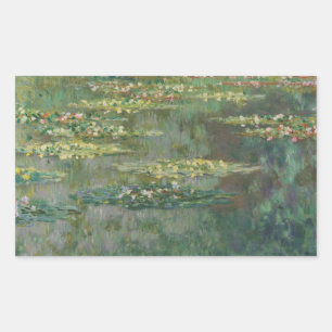 Adesivo Retangular Claude Monet - Le Bassin des Ninfheas