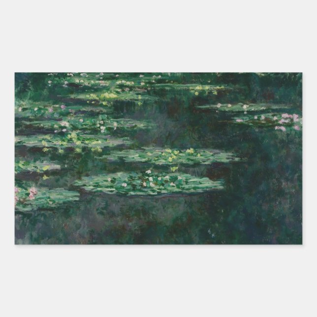 Adesivo Retangular Claude Monet - Lírios (Frente)