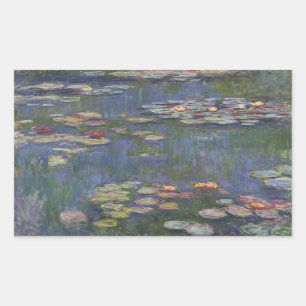 Adesivo Retangular Claude Monet - Lírios De Água