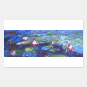 Adesivo Retangular Claude Monet: Lírios de água 2