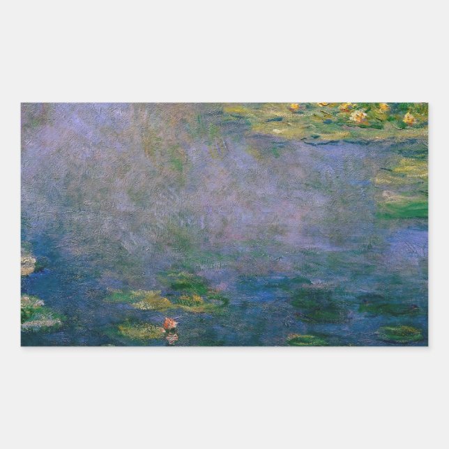 Adesivo Retangular Claude Monet - Lírios Hídricos (Frente)