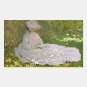 Adesivo Retangular Claude Monet - primavera