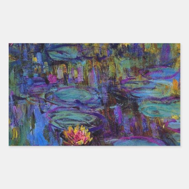 Adesivo Retangular Claude Monet Water Lillies 1917 (Frente)