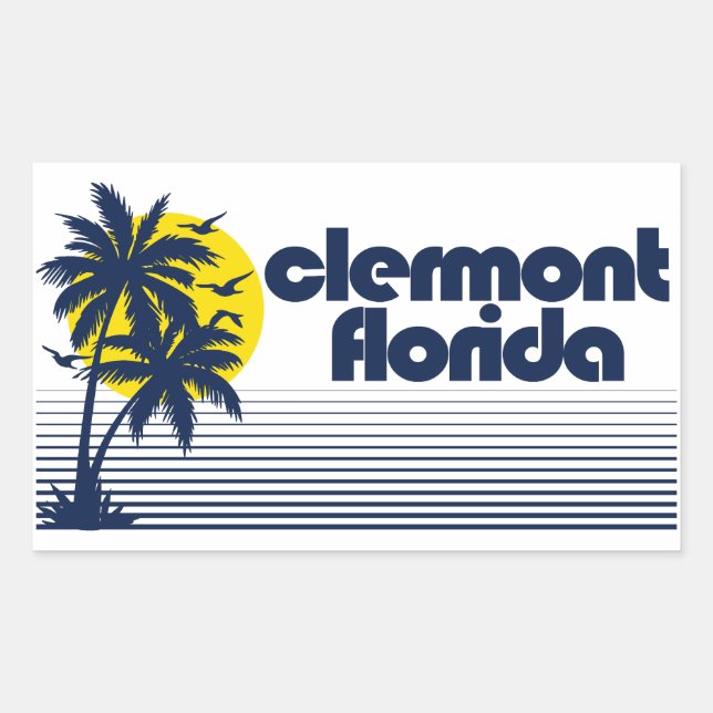 Adesivo Retangular Clermont Florida (Frente)