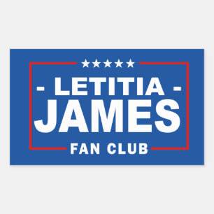 Adesivo Retangular Clube de Fãs de Letitia James