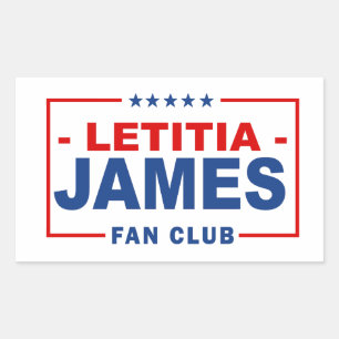 Adesivo Retangular Clube de Fãs de Letitia James
