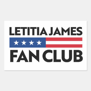 Adesivo Retangular Clube de Fãs de Letitia James