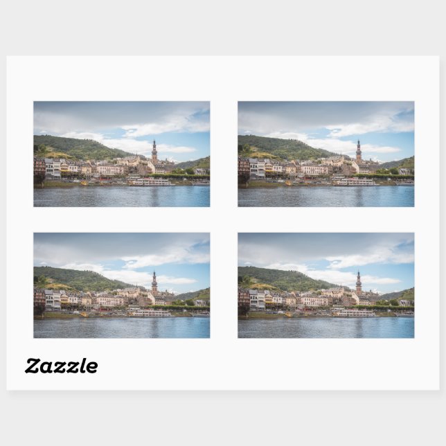 Adesivo Retangular Cochem an der Mosel (Folha)