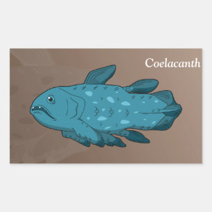 Adesivo Retangular Coelacanth