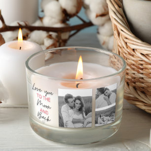 Adesivo Retangular Colagem Foto Do Casal E Citação Romântica Na Lua