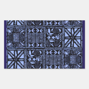 Adesivo Retangular Colcha de Batik Índigo - Azul